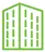 Pictogramme représentant un bâtiment d'entreprise
